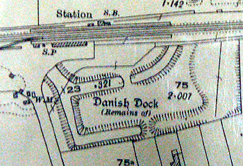 Danish Dock on a map of 1926